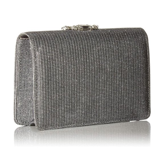 Adrianna Papell Sandi Pewter Small Flap Clutch - Picture 2 of 7